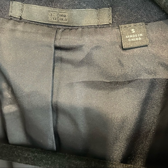 Uniqlo Wool Blend Navy Blazer Small NWT Preppy Collegiate Jacket - Picture 4 of 10